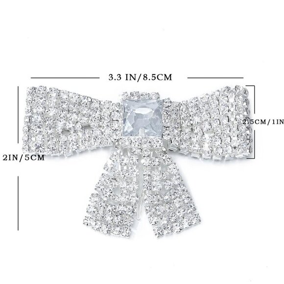 Crystal Bowknot Hair Clips